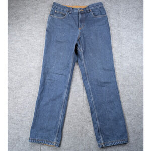 Duluth Trading Co Flannel Lined Jeans Men 32x32 Outdoor Work Wear Utility Cotton